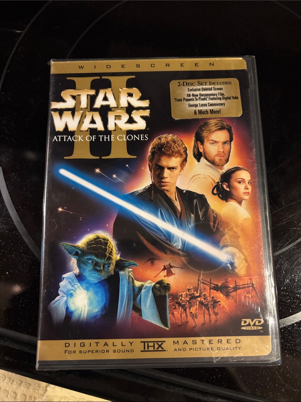Star Wars DVD — Black, Gold, Blue Artwork